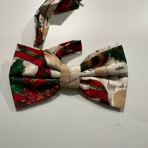 Festive Bow Tie - Red and Green